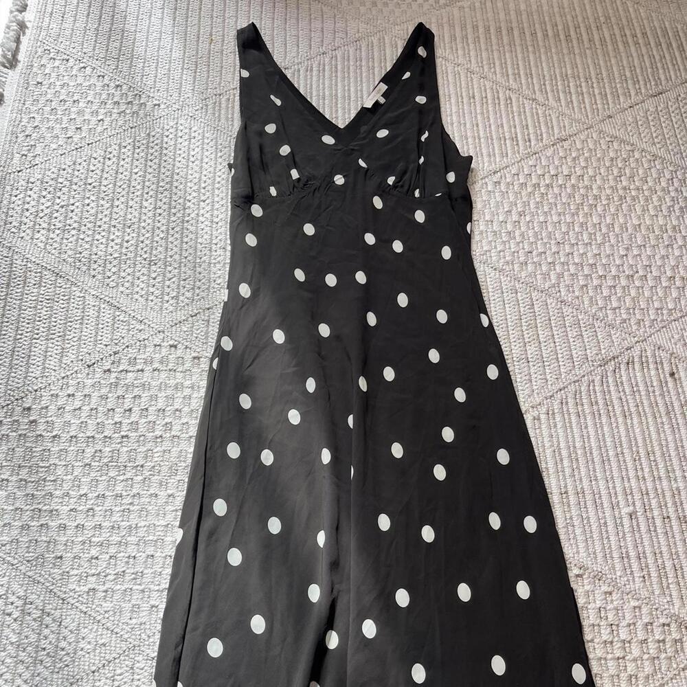 Favorite Daughter The Anyday Anytime Dress in Espresso Polka Dot - Picture 4 of 5